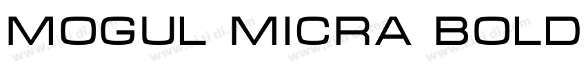 Mogul Micra Bold字体转换